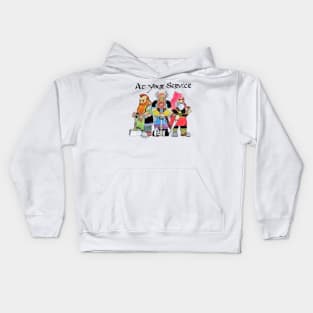 dwarves at your service Kids Hoodie